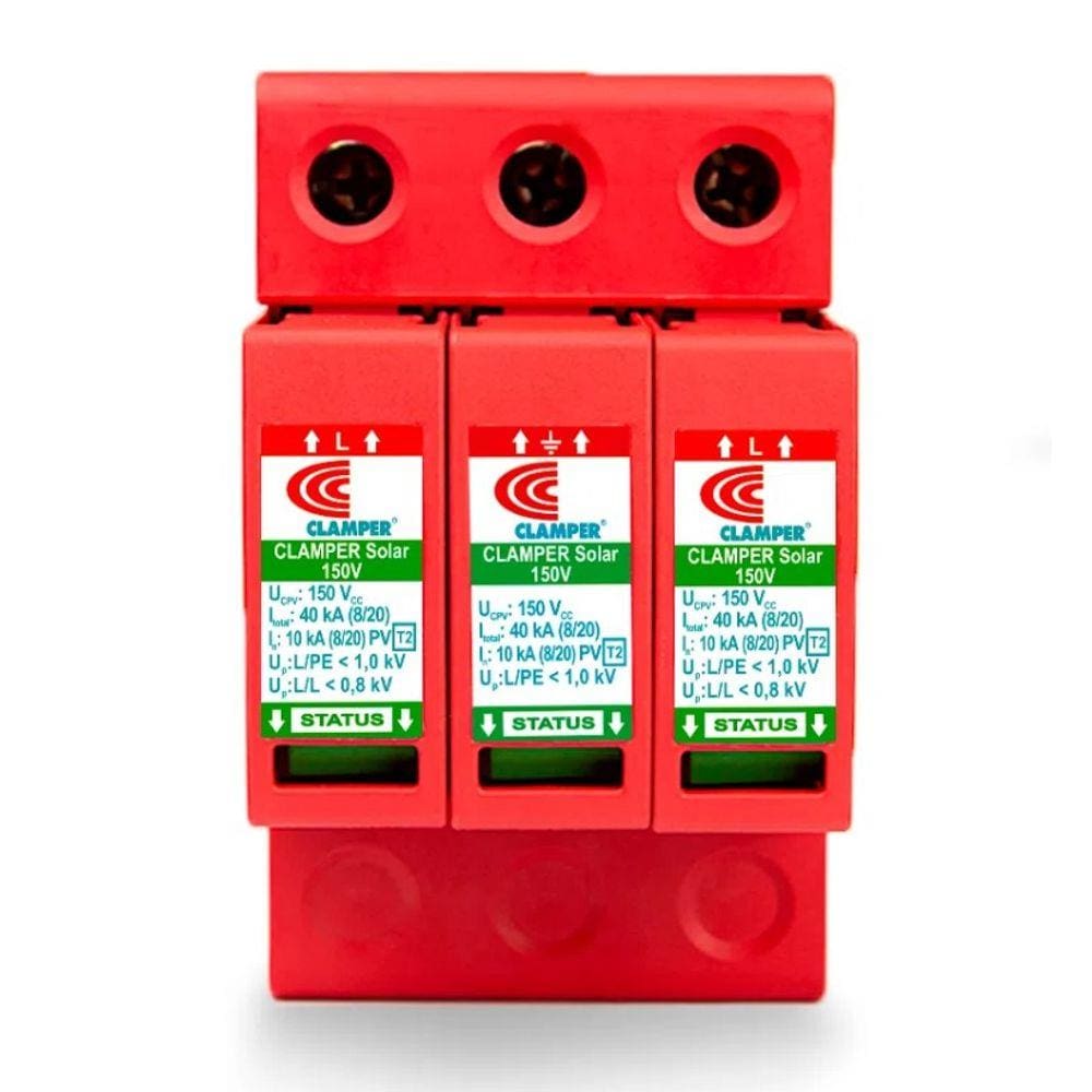 DPS - Dispositivo Proteção Surtos DC/CC CLAMPER SOLAR 150V 40kA