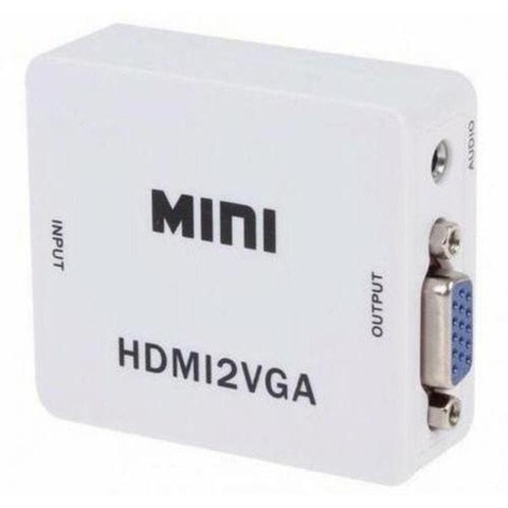 Mini Conversor Hd Vídeo Hdmi X Vga Hdmi2Vga Hdmi Para Vga