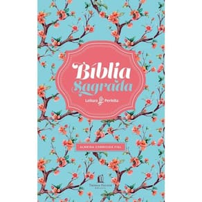 Biblia Leitura Perfeita Acf Capa Floral luxo