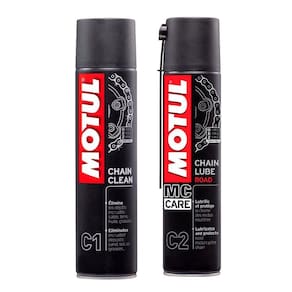 Kit 1 Spray Motul C1 C2 limpeza Lubrificação Corrente Motos Off On Road
