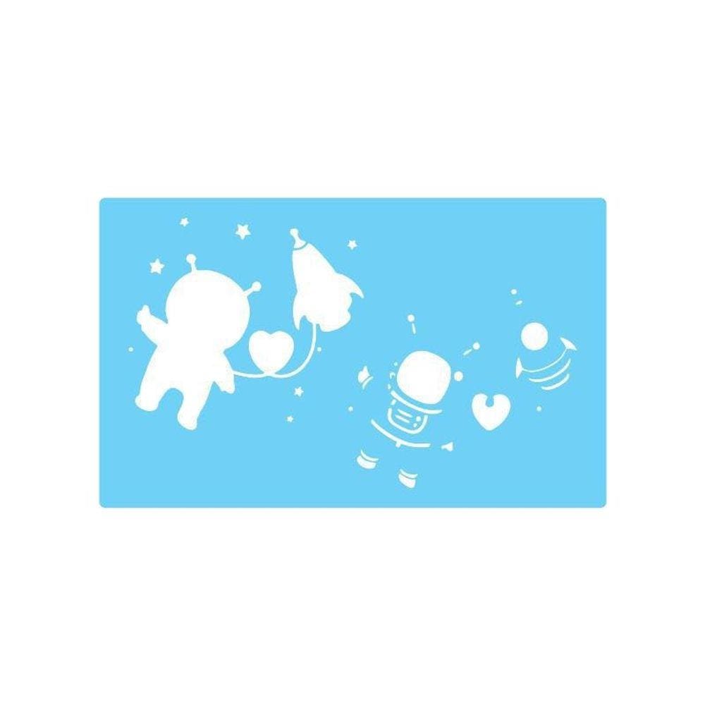 Stencil De Parede Tamako Astronauta - 55 X 90Cm - Ref 367