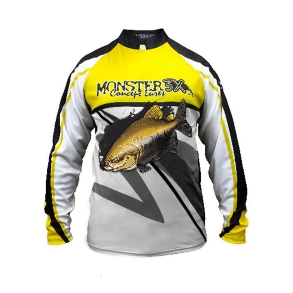 Camiseta De Pesca Monster 3x Tambaqui New Fish 02 Proteção Solar Uv SSX Multicoisas