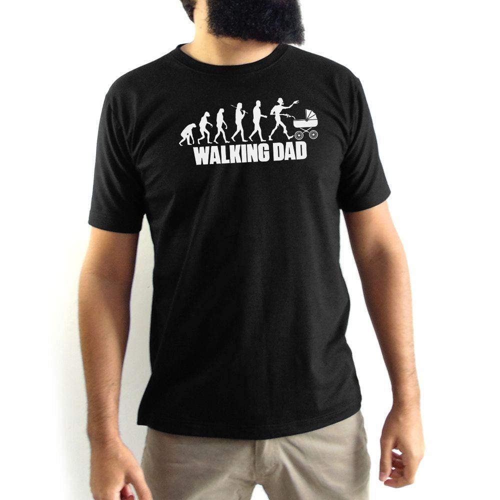 Camiseta Masculina The Walking Dad Preta