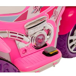 Moto Elétrica Infantil Sprint Grande Pink Com Capacete 12v