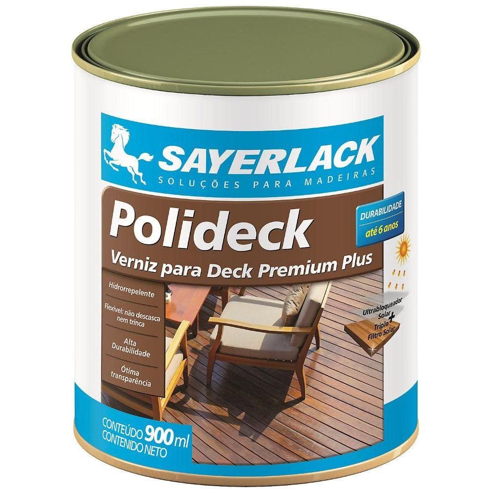 Verniz Polideck Semi-Brilho 0,9L Natural Sayerlack