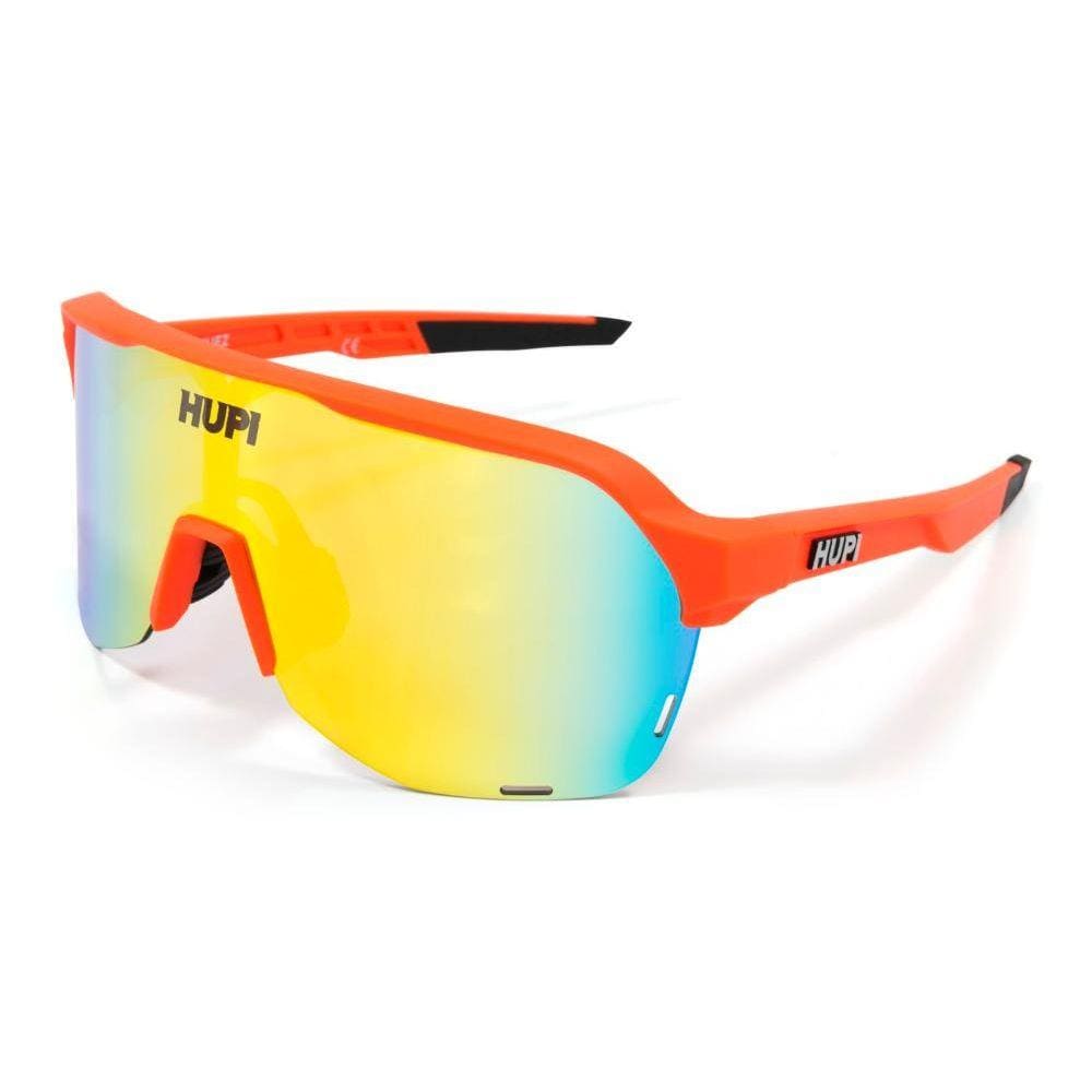 Óculos de Sol Ciclismo Hupi Huez Laranja/Preto - Lente Laranja Espelhado