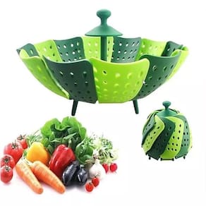 Cesto Cozimento a Vapor Nylon Cozinha Legumes Panela 25cm