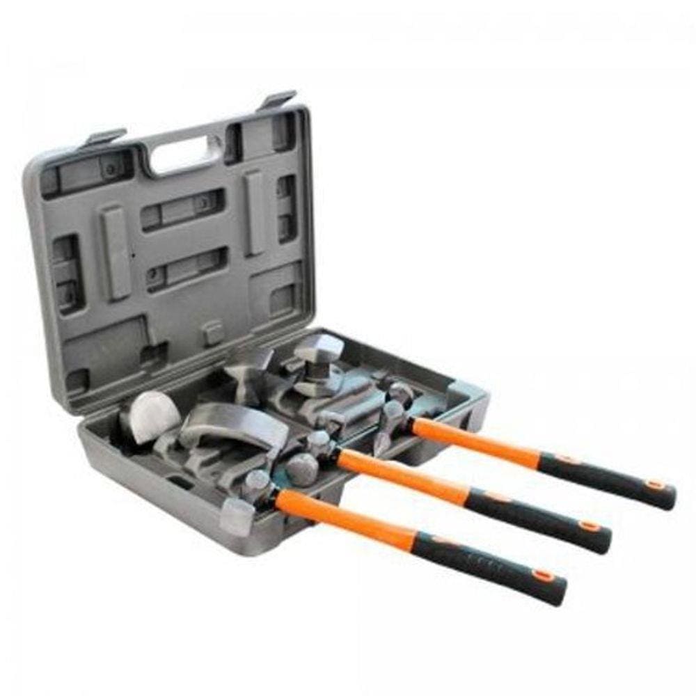 Kit De Martelo E Tasso Bremen C/7Pcs Em Aco C/Maleta