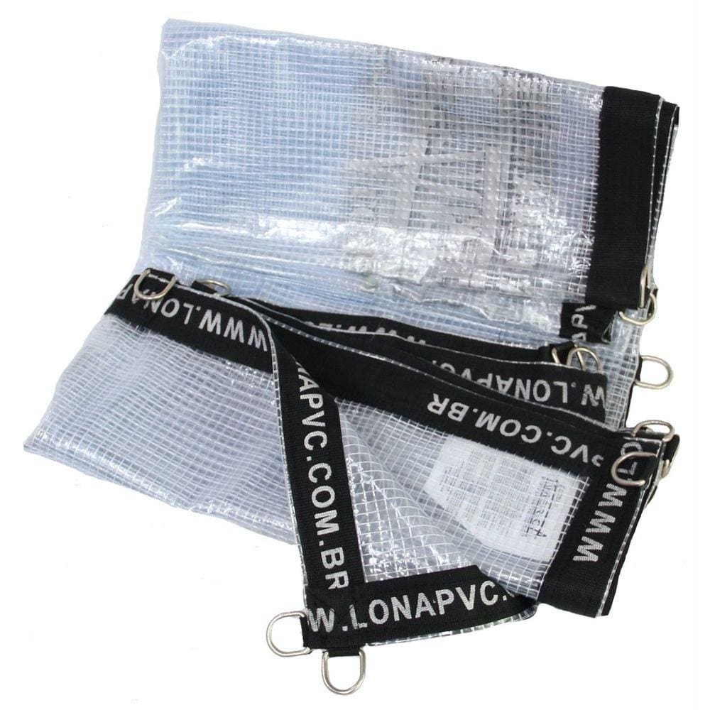 Lona transparente 3 x 3 pvc vinil toldo tenda anti-chamas