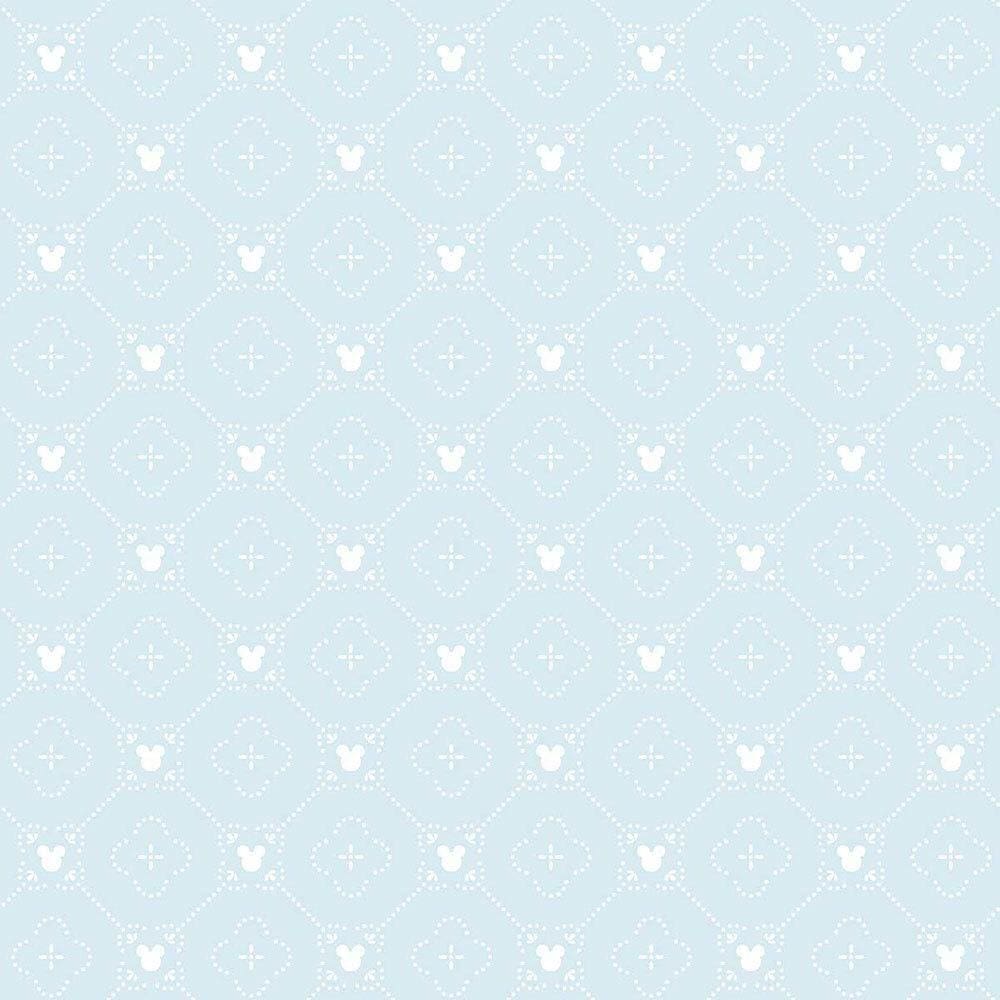 Papel de Parede Mickey Grade Azul + Cola | 0978
