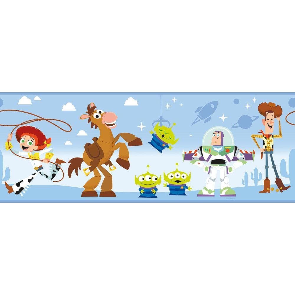 Faixa de Parede Toy Story Tons de Azul + Cola | 1019