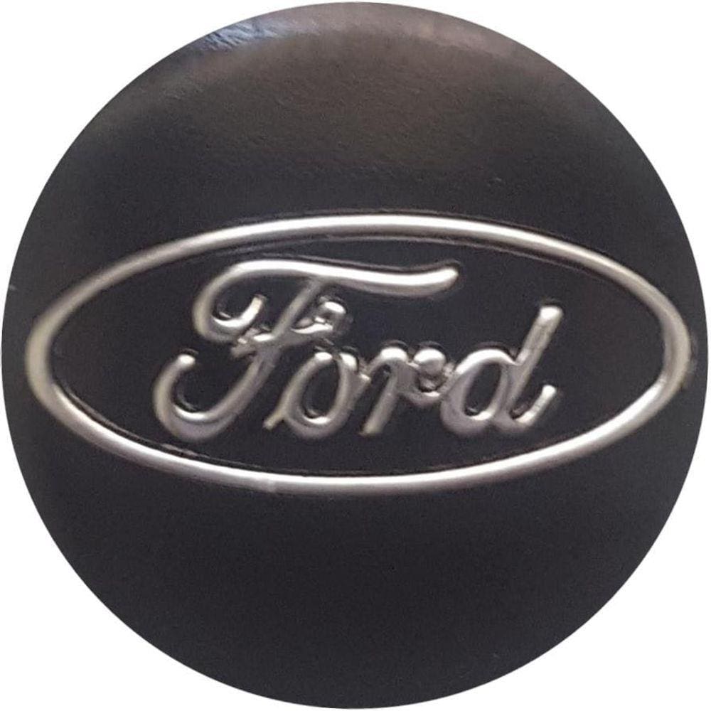 Kit 10 Adesivos Alumínio Ford Redondo