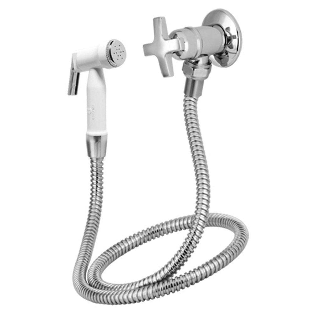 Ducha Higiênica com gatilho plástico C34 1/4 de volta Branca