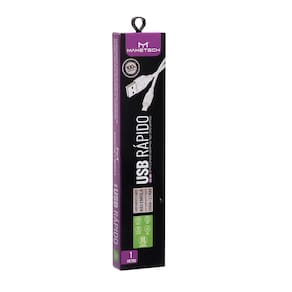 Cabo Usb 1 Metro 1.000V Android Branco Maketech Ca-125a