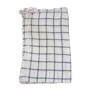 Saco alvejado quadriculado (42cm x 62cm) Novo mundo