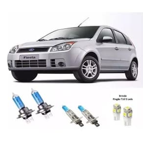 Kit Lampadas Super Brancas Ford Fiesta 2008 2009 2010