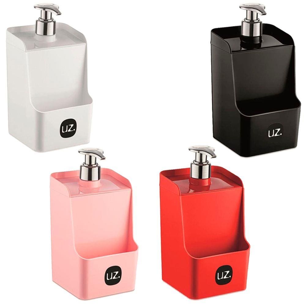 Porta Detergente Slim Prático 500ml Com Suporte P/ Esponja