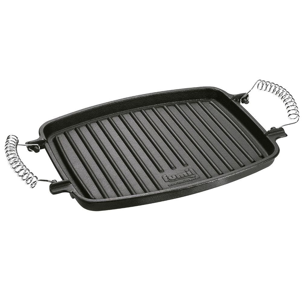Chapa Grill Ferro Fundido Com Alça Espiral - Panela Mineira