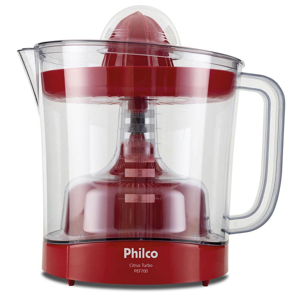 Espremedor de Frutas Philco PEF700V Vermelho 1,5L 70W