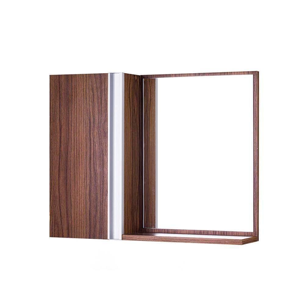 Armário para Banheiro com Espelho Nogal Barra Vertical