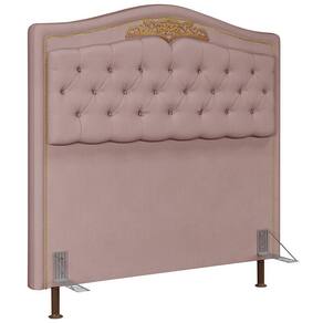 Cabeceira Cama Box Casal 140cm Imperial J02 Suede Rosê - Mpozenato