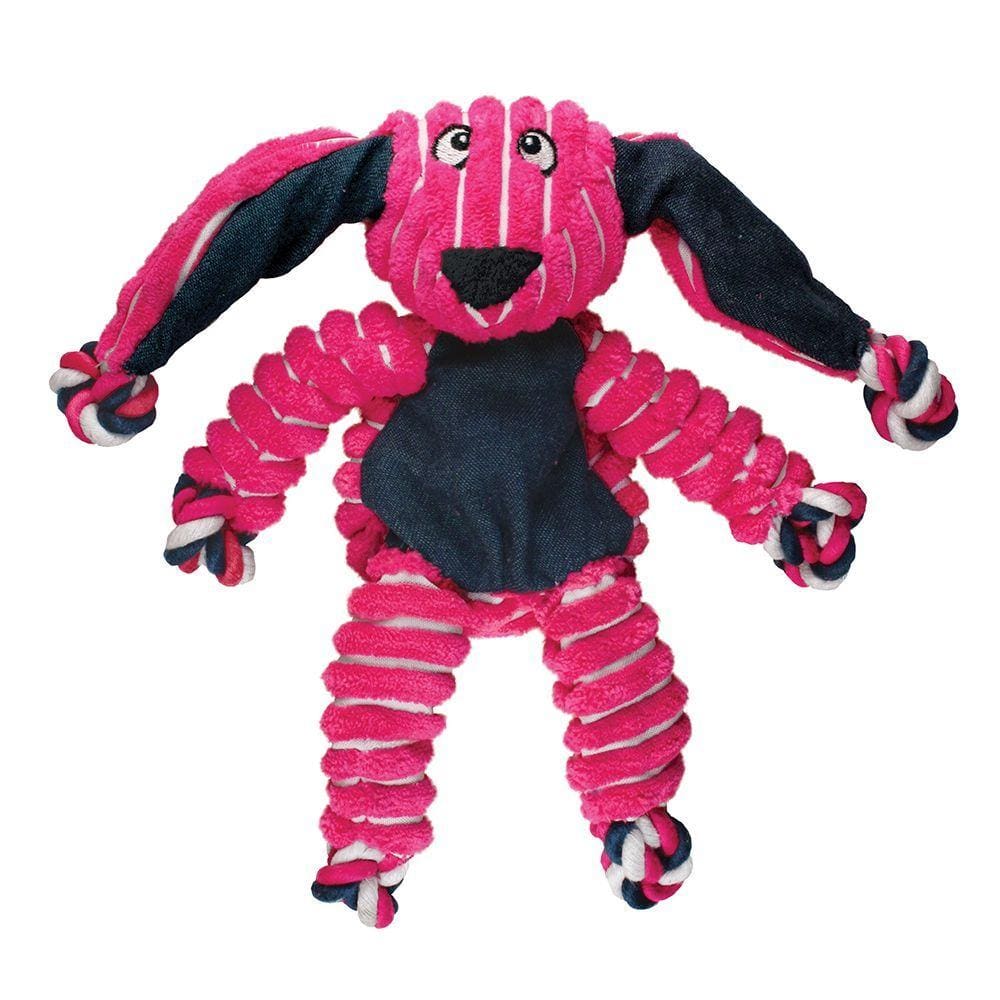  Pelucia Kong Floppy Knots Coelho Tam M/G P/ Cães