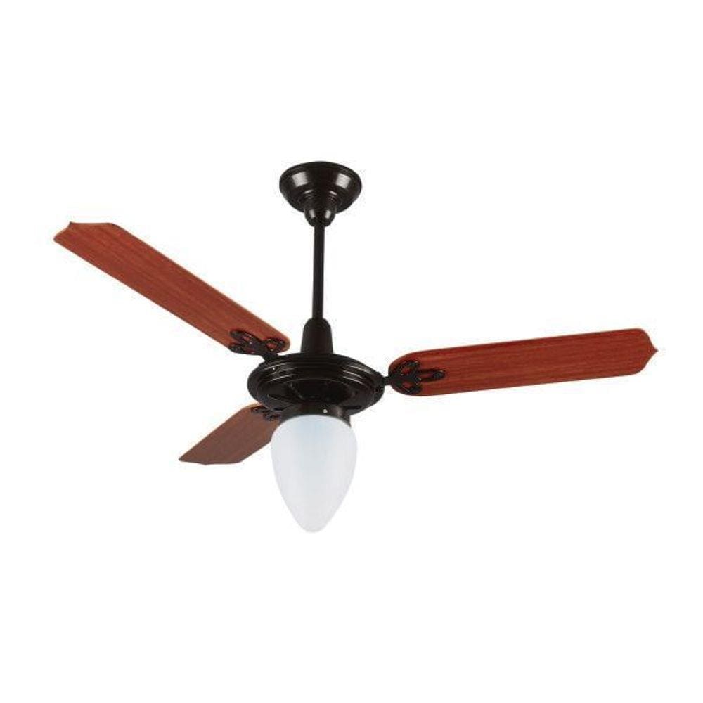 Ventilador Teto Preto Mogno 130w 2 Faces Argelux Arge 127v