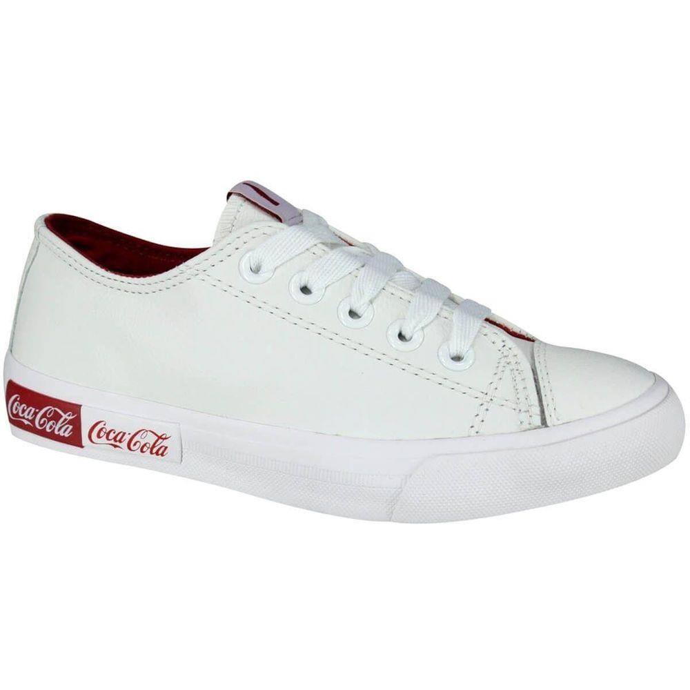 Tenis coca cola shoes feminino branco | Ponto