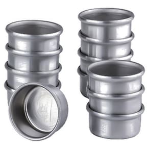 Forminha para Pão de Mel em Alumínio 4 cm com 12 Peças Doupan