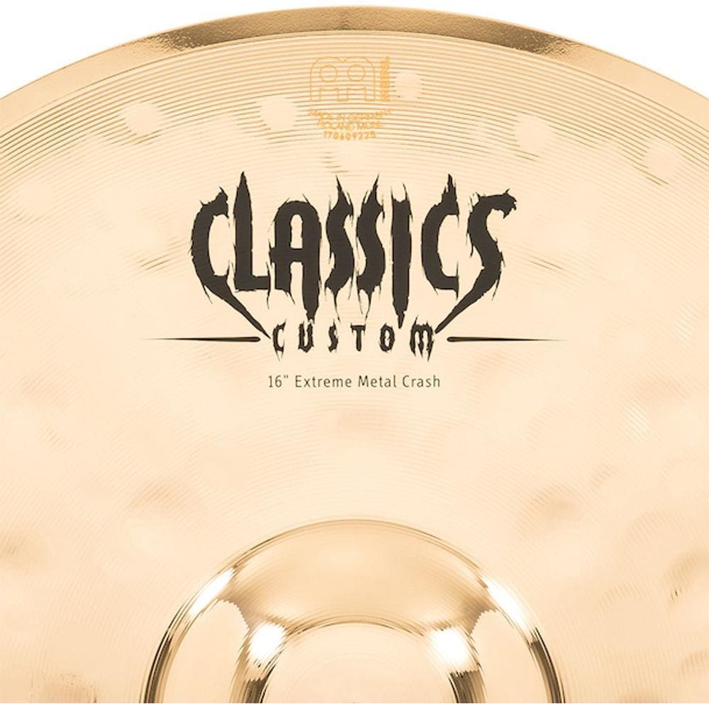 Prato de Bateria Crash Meinl Linha Classics Custom Extreme Metal 16”