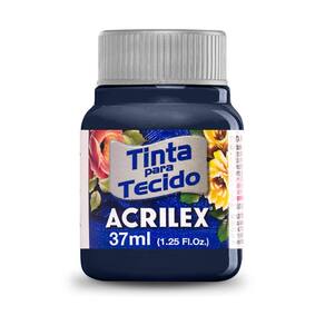 Tinta para Tecido Fosca Acrilex 37ml Cor Azul Marinho 544
