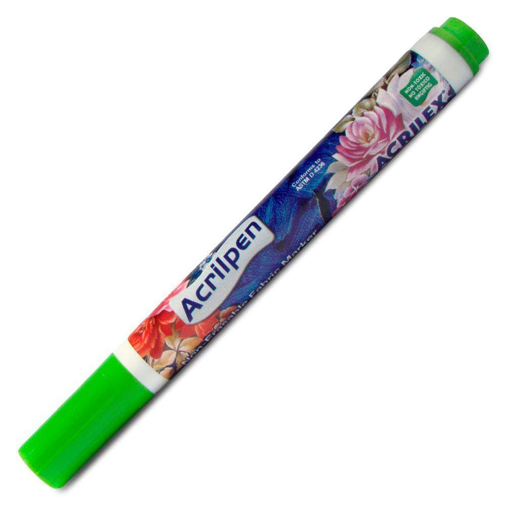 Caneta Marcador para Tecido Acrilpen Acrilex Verde Folha 510