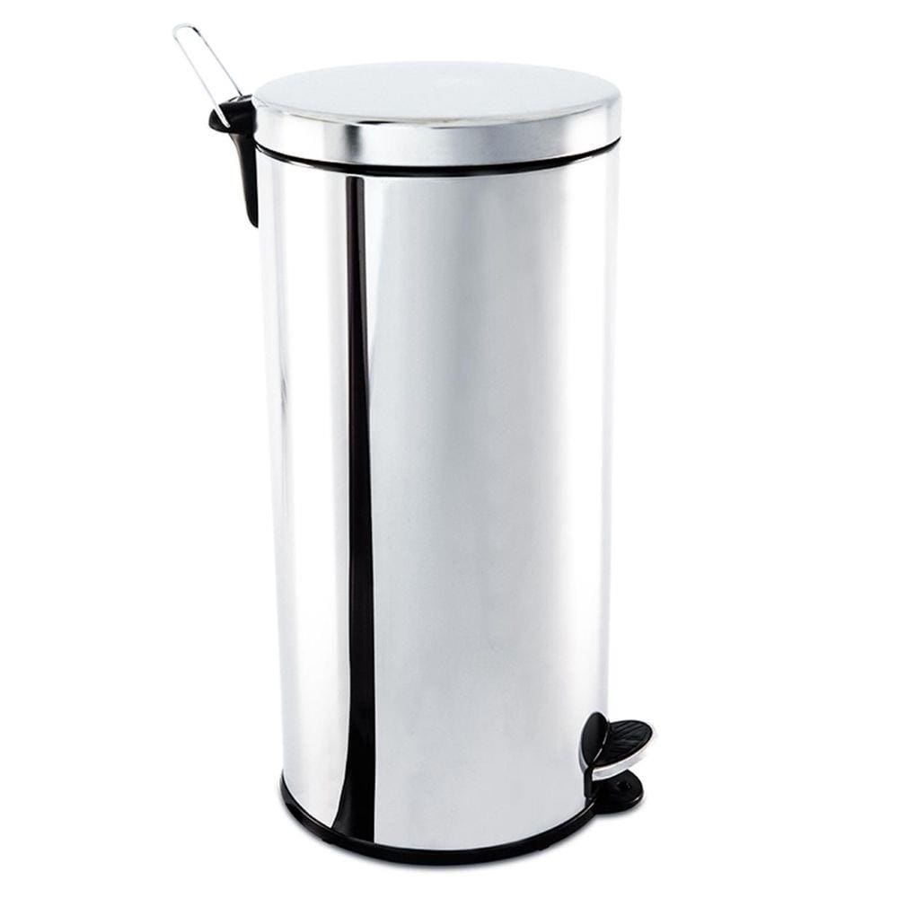 Lixeira com Pedal 30 Litros em Aço Inox Brinox
