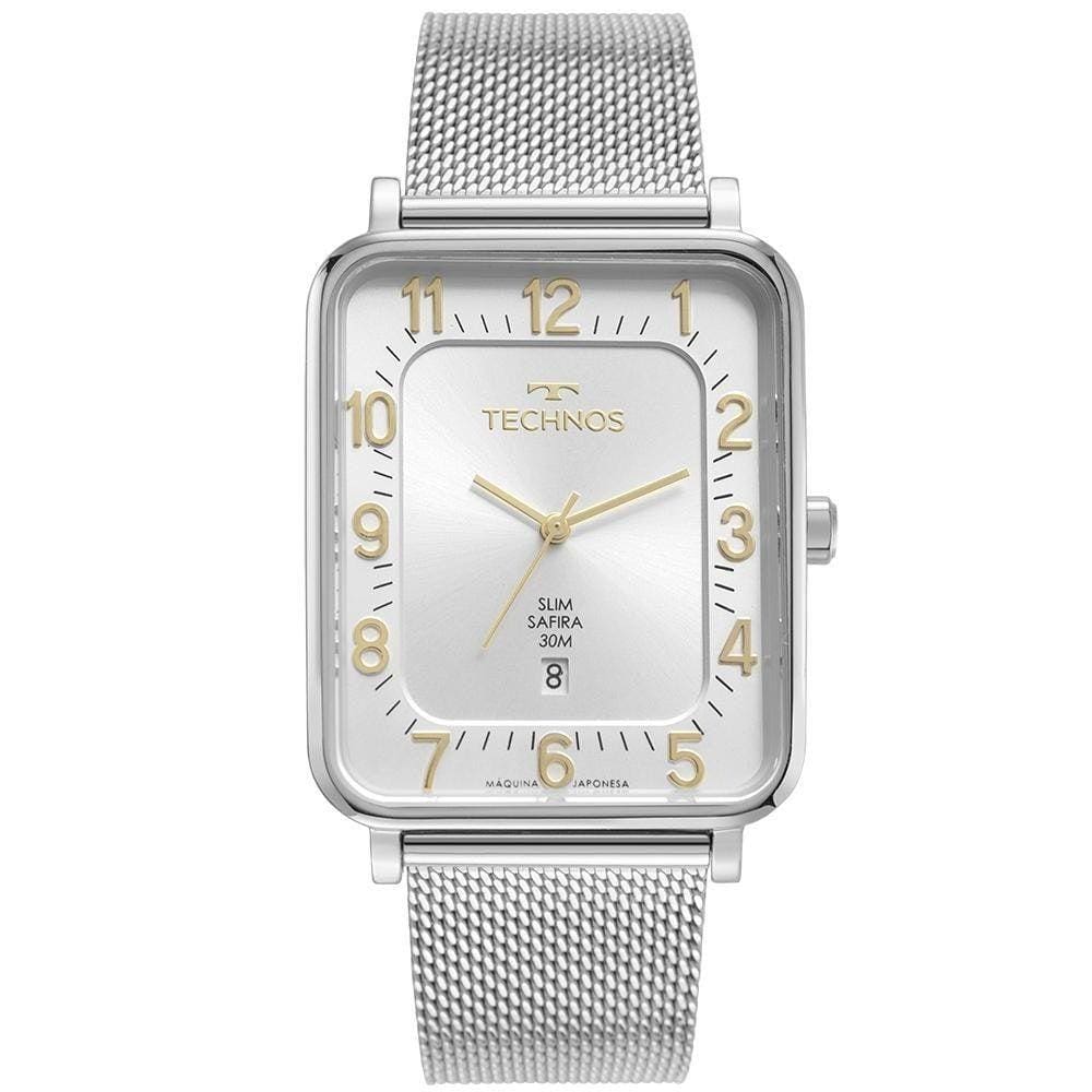 Relógio Technos Classic Slim Social Prateado Gm10Ys/1B