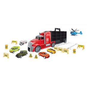 Caminhão Carreta Maleta Serviços Com Carrinhos E Acessórios