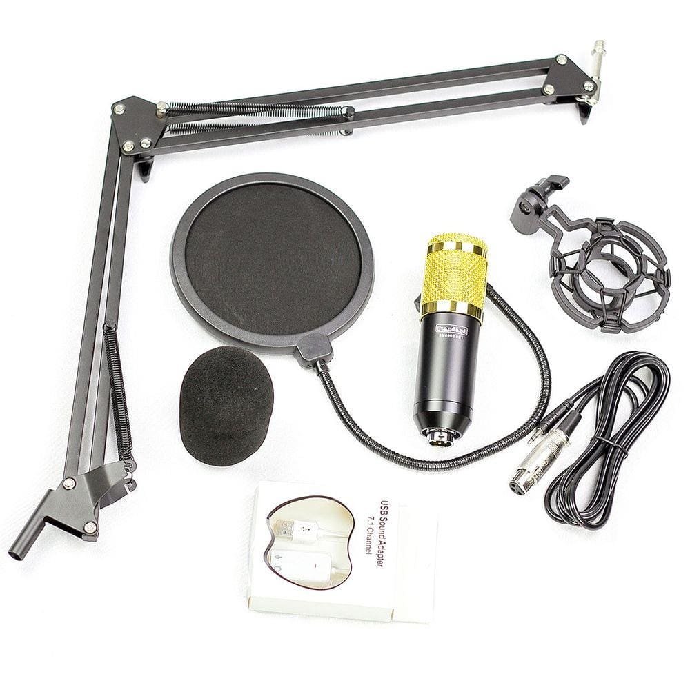 Microfone Condensador Standard BM800 SET c/ Shockmount
