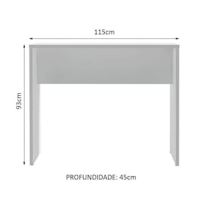 Bancada Para Cozinha Lux Madesa 115 Cm - Branco