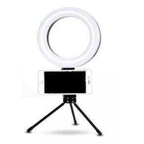 Iluminador Ring Light 16Cm 6 Polegadas Luz Led Com Suporte