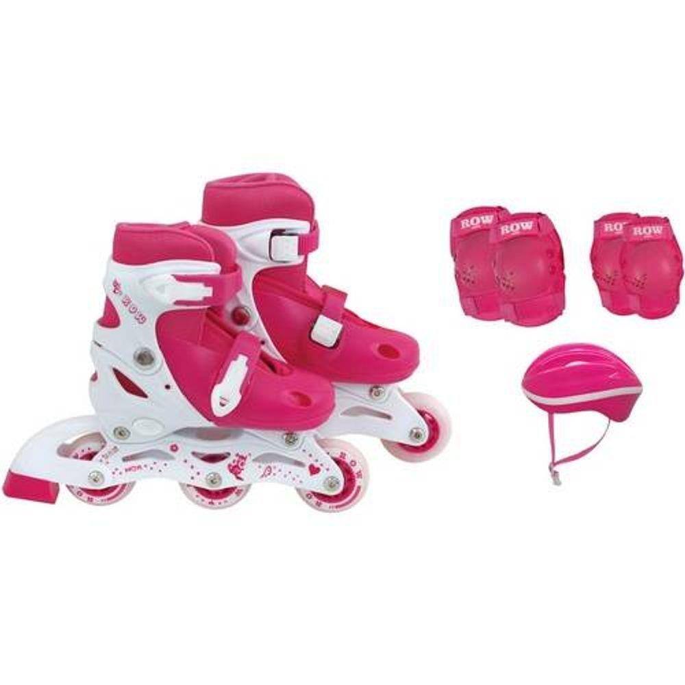 Patins à Roulettes Quad QEEZY Enfant, Bleu Et Noir, Pointures 34 à 37