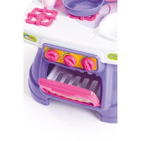 Cozinha De Brinquedo Calesita Mini Chef Rosa Com Água
