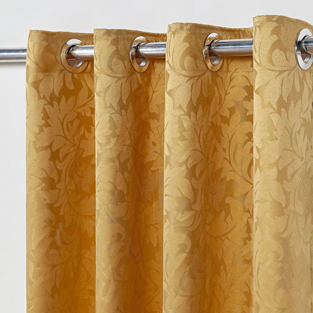 Cortina em Tecido Jacquard Royal 2,70 m x 1,60 m - Dourado