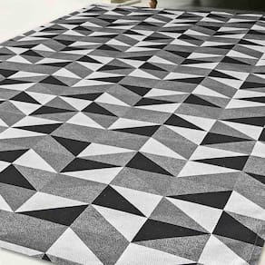 Tapete Jacquard Antiderrapante 1,32x1,00 Dallas Preto