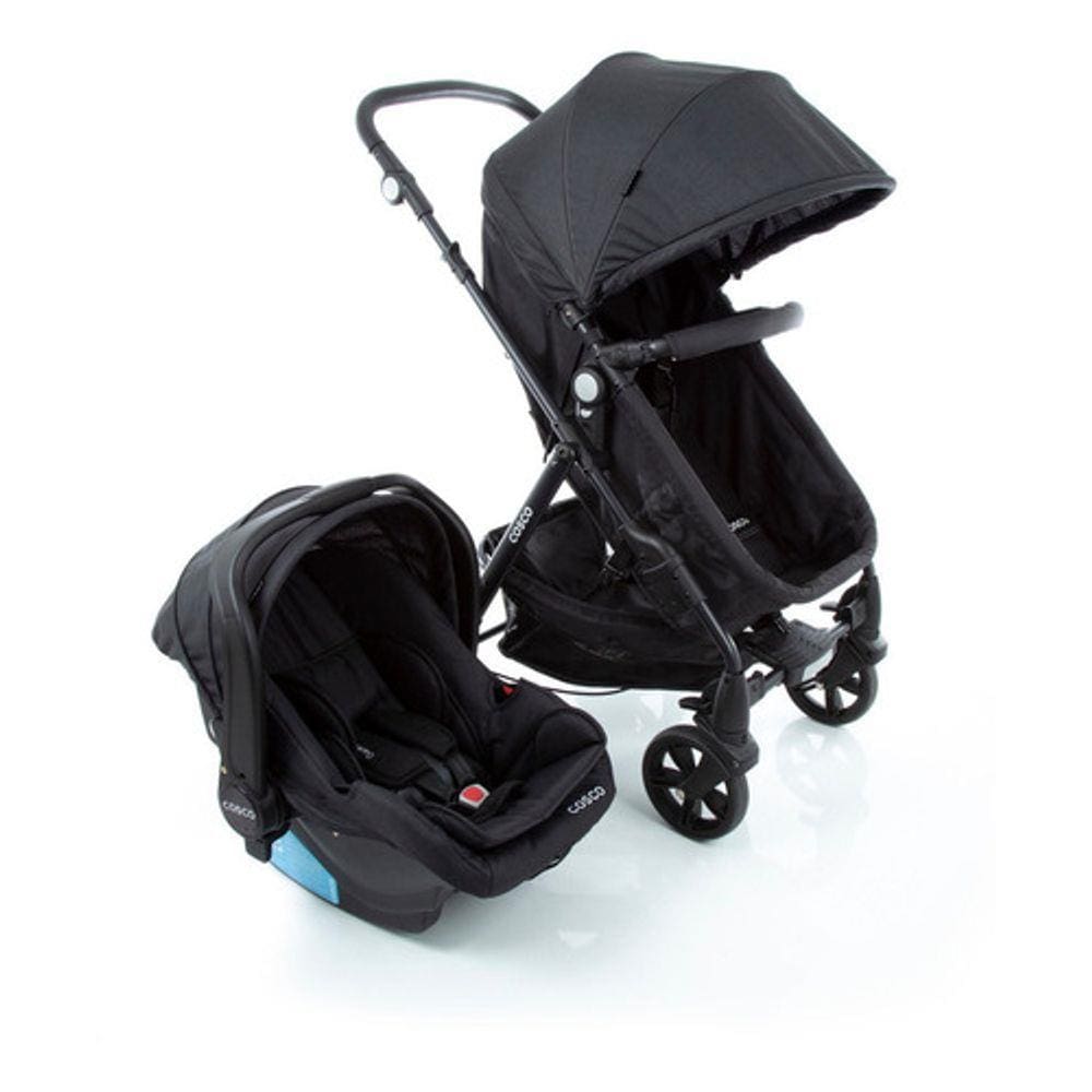 Travel System Poppy Duo Cosco - Preto Mescla