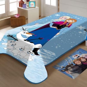 Cobertor Jolitex Solteiro Frozen Disney Raschel Plus