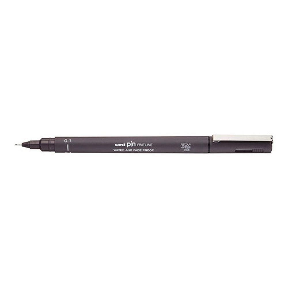 Caneta Uni Pin Fine Line Cinza Escuro 0.1Mm Mitsubishi