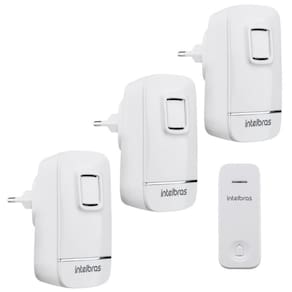 Kit Campainha sem fio CIK 200 Intelbras Com 3 Pontos Interno