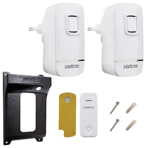 Campainha Sem Fio Longo Alcance 2 Pontos Bivolt e Protetor