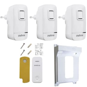 Campainha Sem Fio wifi Para 3 salas com protetor anti-furto
