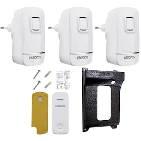 Campainha Sem Fio Longo Alcance 3 Pontos Bivolt e Protetor