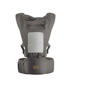 Canguru Ergonômico 5Way Maxi Baby Hipseat 15Kg Cinza